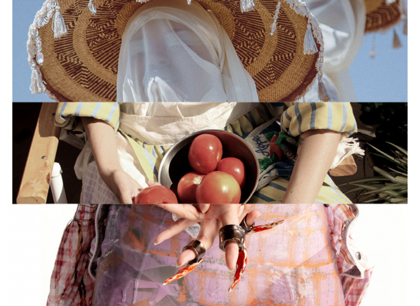 Images top to bottom: Danayi Maondo, Garcia Bello, Tra My Nguyen top: Danayi Maondo Photo By: Ngonizashe Chinara Title: Ode to Askana 2018 middle: Garcia Bello Photo By: Candelo bottom: Tra My Nguyen Photo by: Melanie Glück 2019